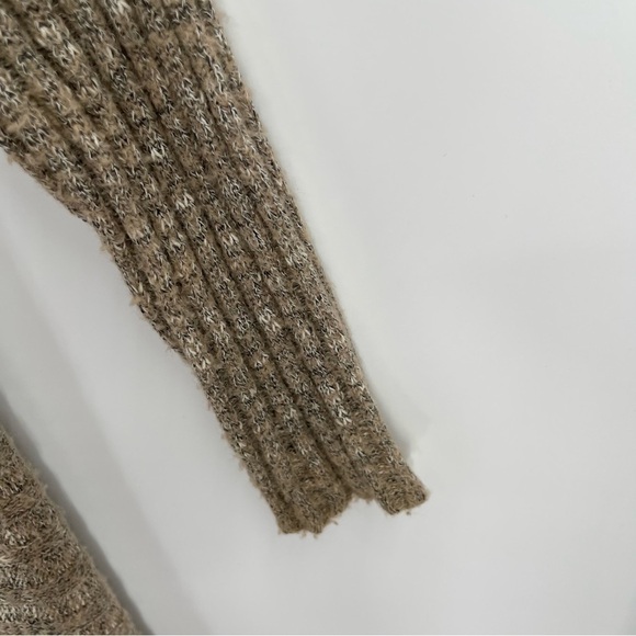 free people Women’s Oversized Open Cardigan  sweater size small Oatmeal - Picture 4 of 10